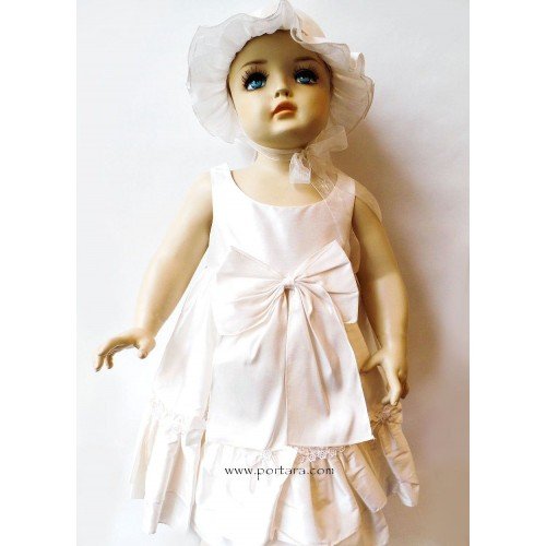 Paula Ruffles and Bows Christening Dress