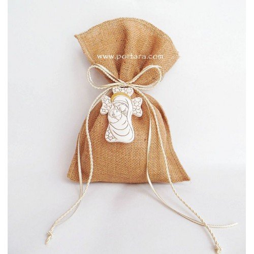 Natural Religious Christening Favors