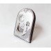 Communion Boy Silver on a Mahogany Tree Icon Gift Idea