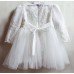 Abby Fabulous Off White Christening Dress with Long Sleeves