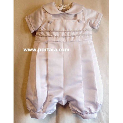 Baby Boy Christening Baptism Outfit in White