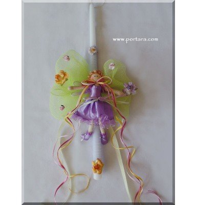 The charming Fairy in Lavender Easter Candle ~ Lambatha