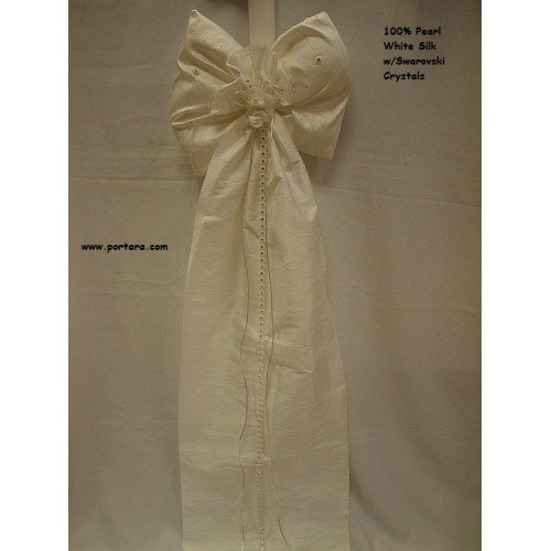 Dupioni Silk Christening Baptism Candle ~ Unisex