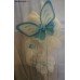 Fabulous Butterfly Beauty Christening Baptism Candle ~ Lambatha Vaftisis