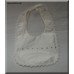 Dupioni Silk Baptismal Bib with Swarovski Crystals and Headband