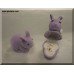 Gift Bunny Pendant Inside Velour Keepsake Box 