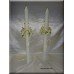 Porcelain Lilies and Pearls Wedding Candles ~ Lambathes  