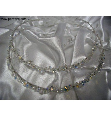 Exquisite Swarovski Crystals Clear AB Wedding Crowns ~ Stephana