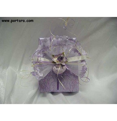 Lilac with Butterflies Wrapping Idea
