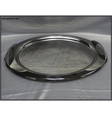 Oval Tray with Elegant Matte Handles