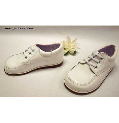 Adorable Boys White Leather Shoes