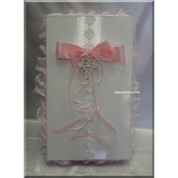 white christening box