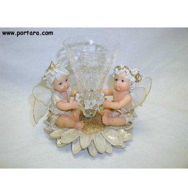 The Fairies with Votive Baptism Favor