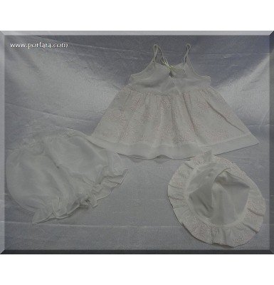 Lovely Girls Organdy Cotton Christening Baptism Undergarments